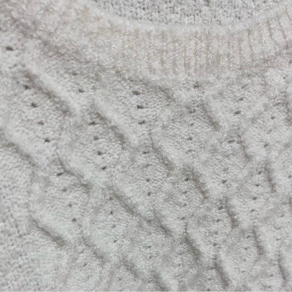 Knitted & Knotted Anthropologie Ballerina Wool Alpaca Ivory Pink Sweater Small - Picture 8 of 13